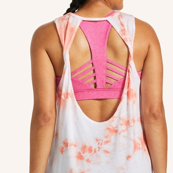 NWT - Peloton Tie-Dye Flow Double Twist Back Relaxed Fit Tank, Size Small - Picture 2 of 8
